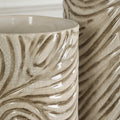 UTTERMOST Swirl Earth Tone Vases Set Of 2 - Decorative Accents