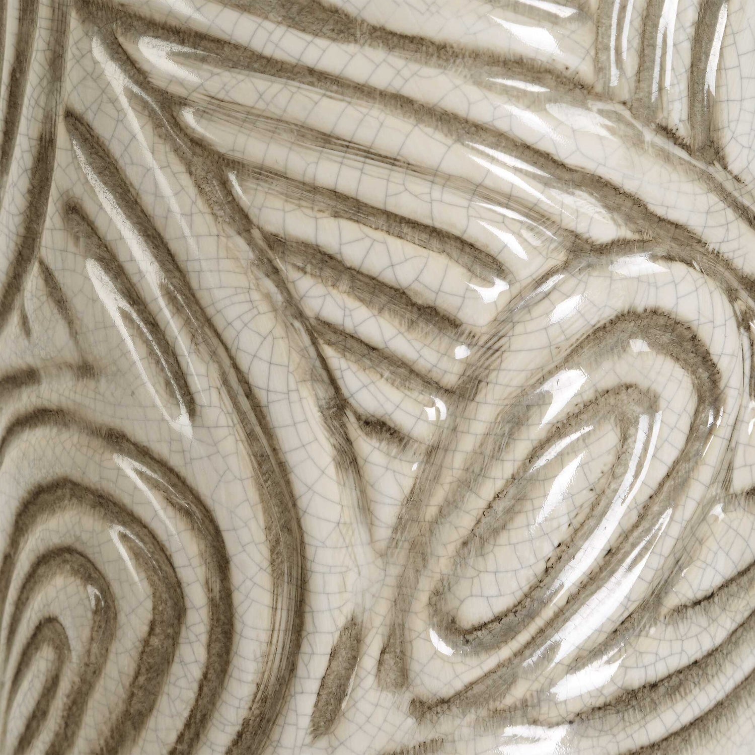 UTTERMOST Swirl Earth Tone Vases Set Of 2 - Decorative Accents