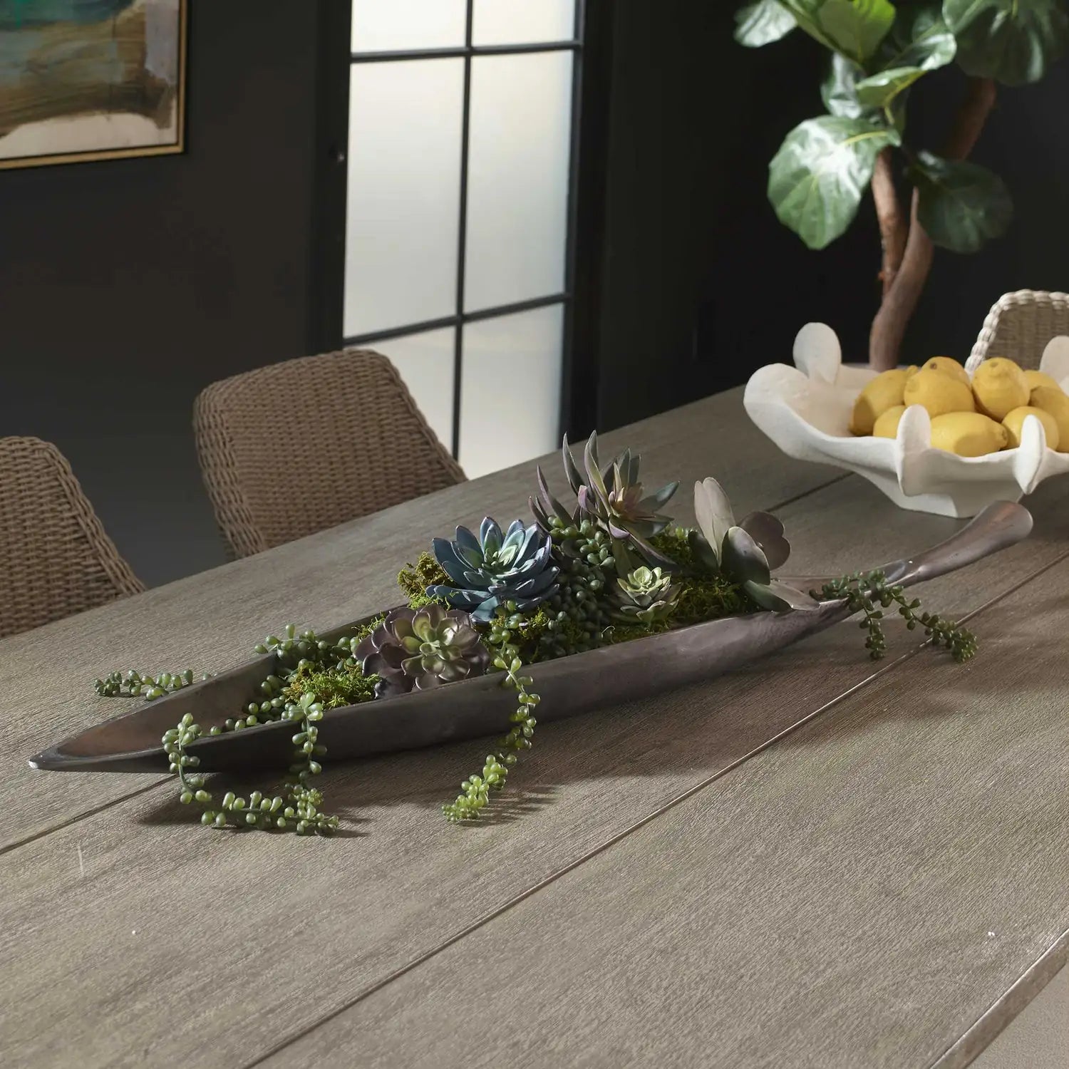 UTTERMOST Leaflet Outdoor Bowl - Decorative Accents