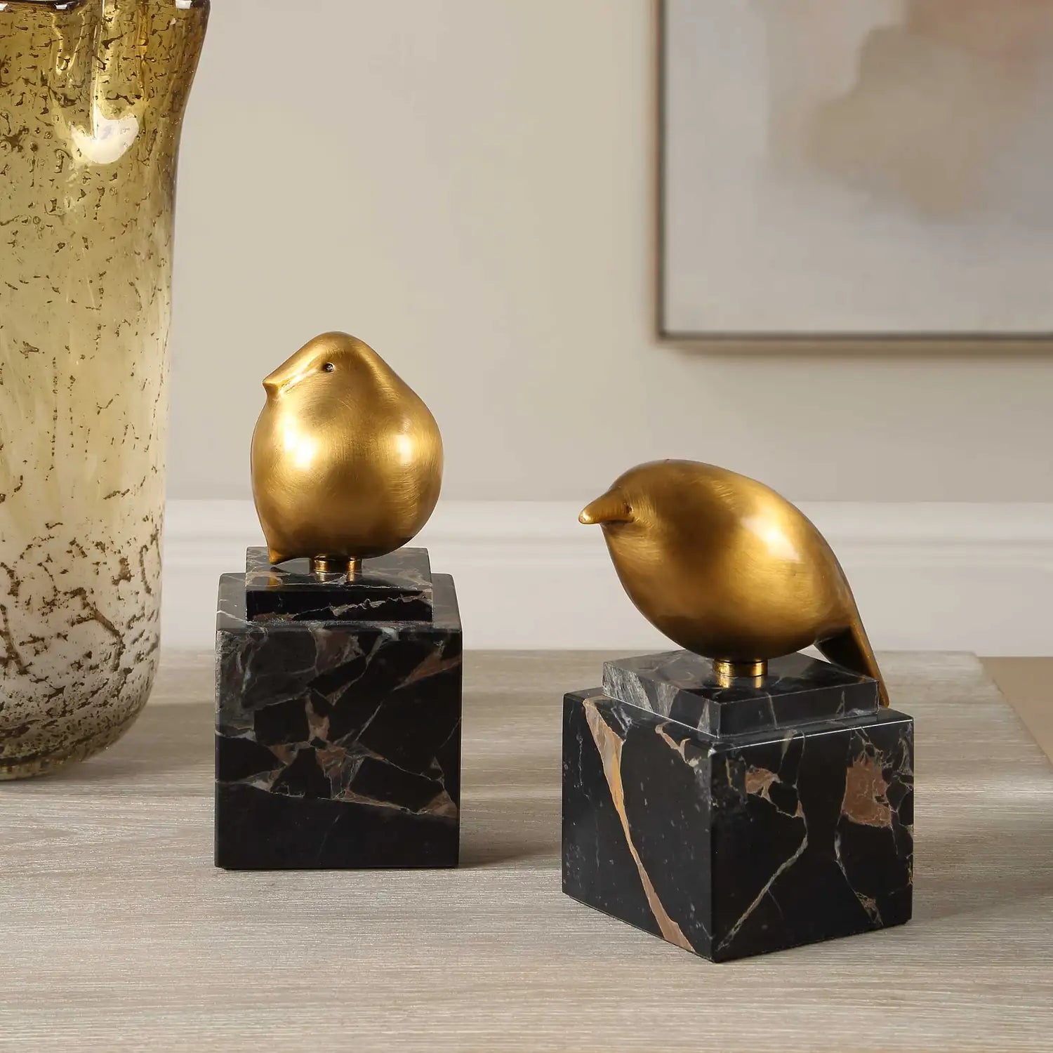 UTTERMOST FINCH BIRD FIGURINES - Decorative Accents