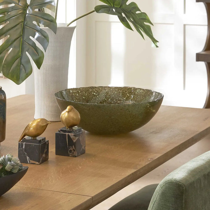 UTTERMOST Veridian Shimmer Earthy Bowl - Decorative Accents