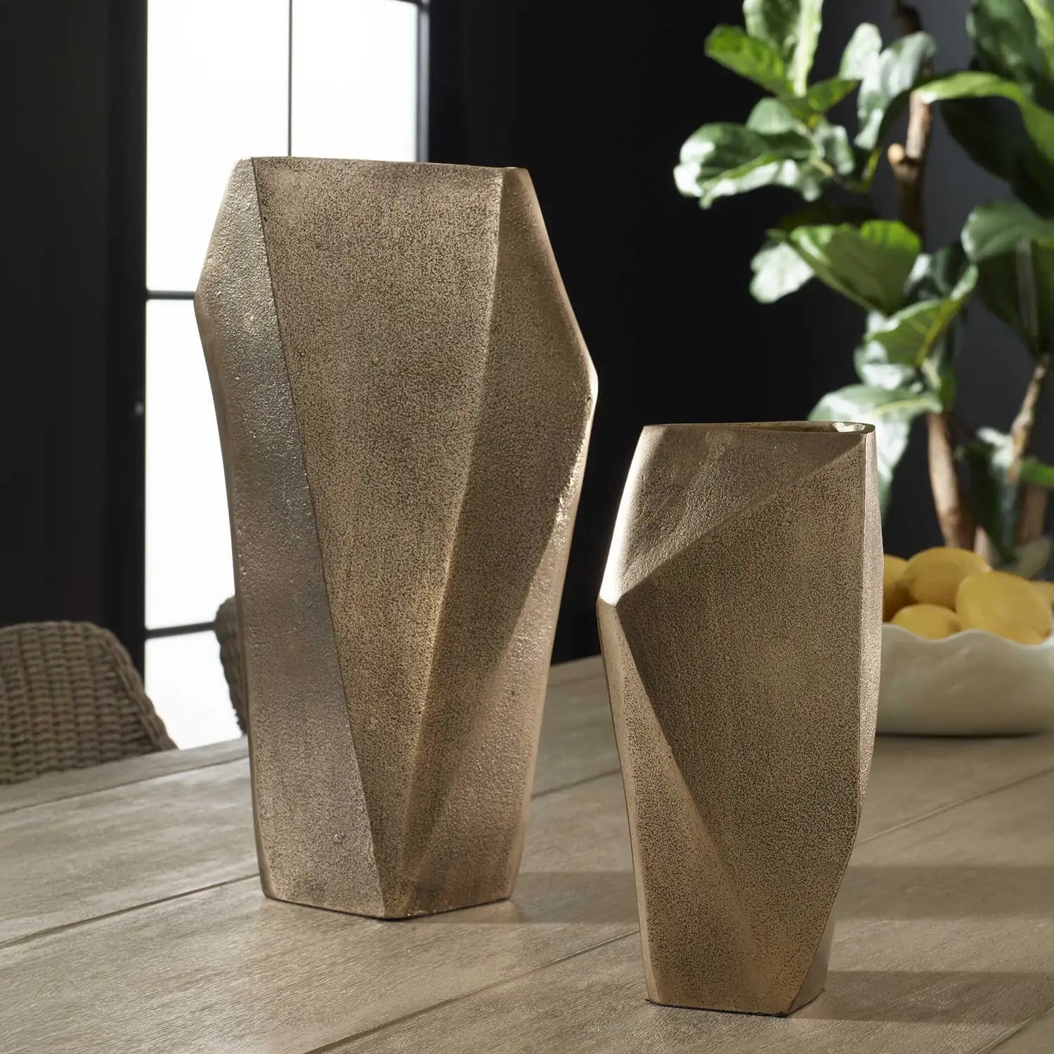UTTERMOST GEOFORM INDOOR-OUTDOOR VASES - Decorative Accents