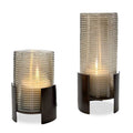 UTTERMOST FLUTED FIRE CYLINDER CANDLEHOLDERS - Decorative Accents