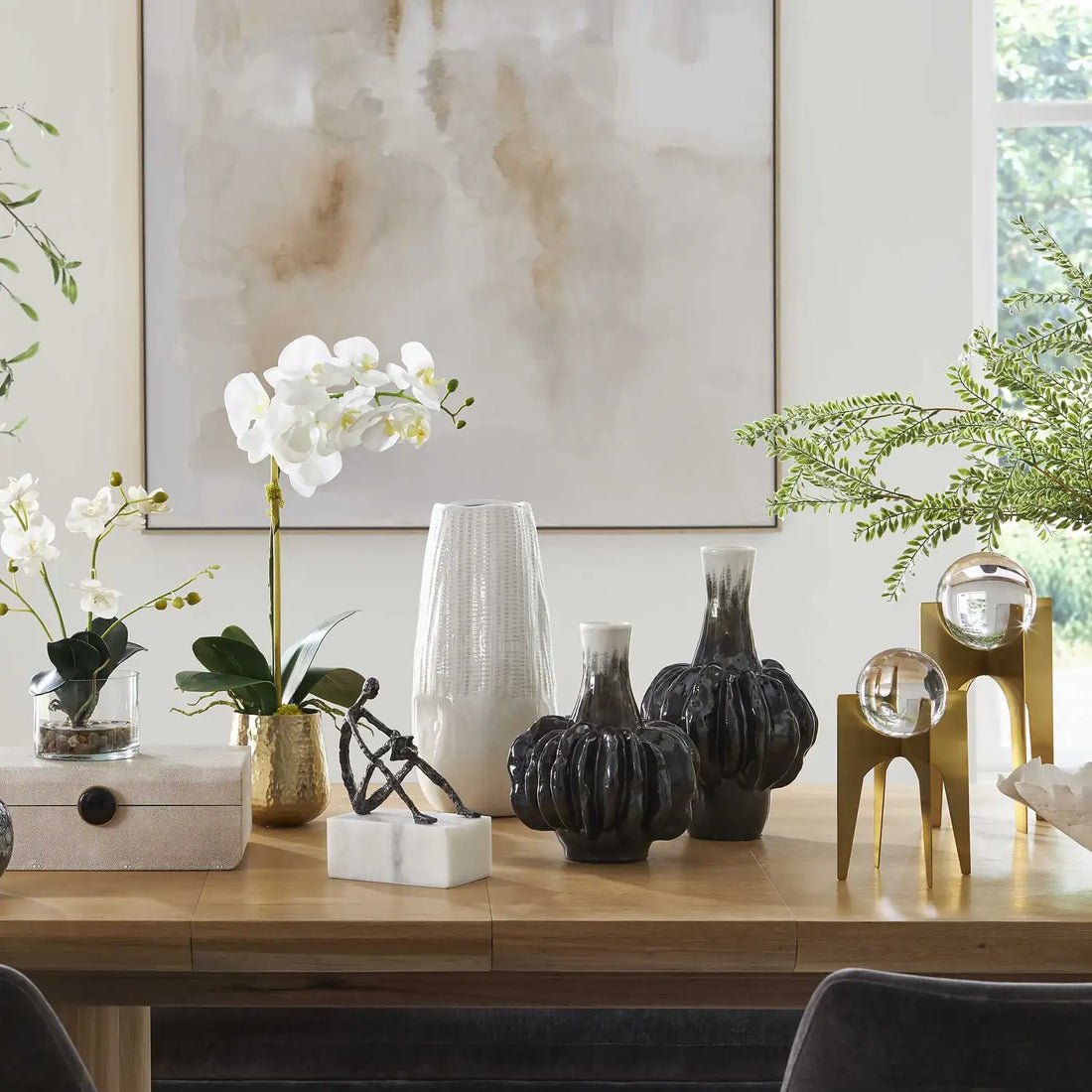 UTTERMOST Umbrian & Gourd Vases Set Of 2 - Decorative Accents
