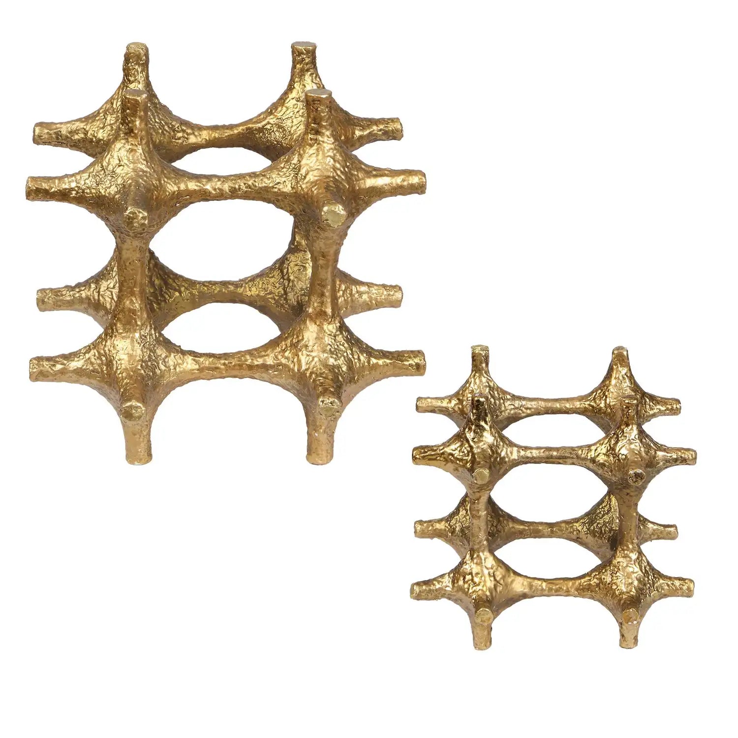 UTTERMOST GILDED CONNECTION MODERN SCULPTURES - Decorative Accents