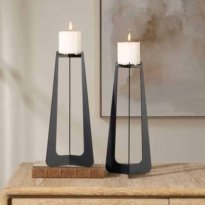 UTTERMOST COLUMNAR CANDLEHOLDERS - Decorative Accents