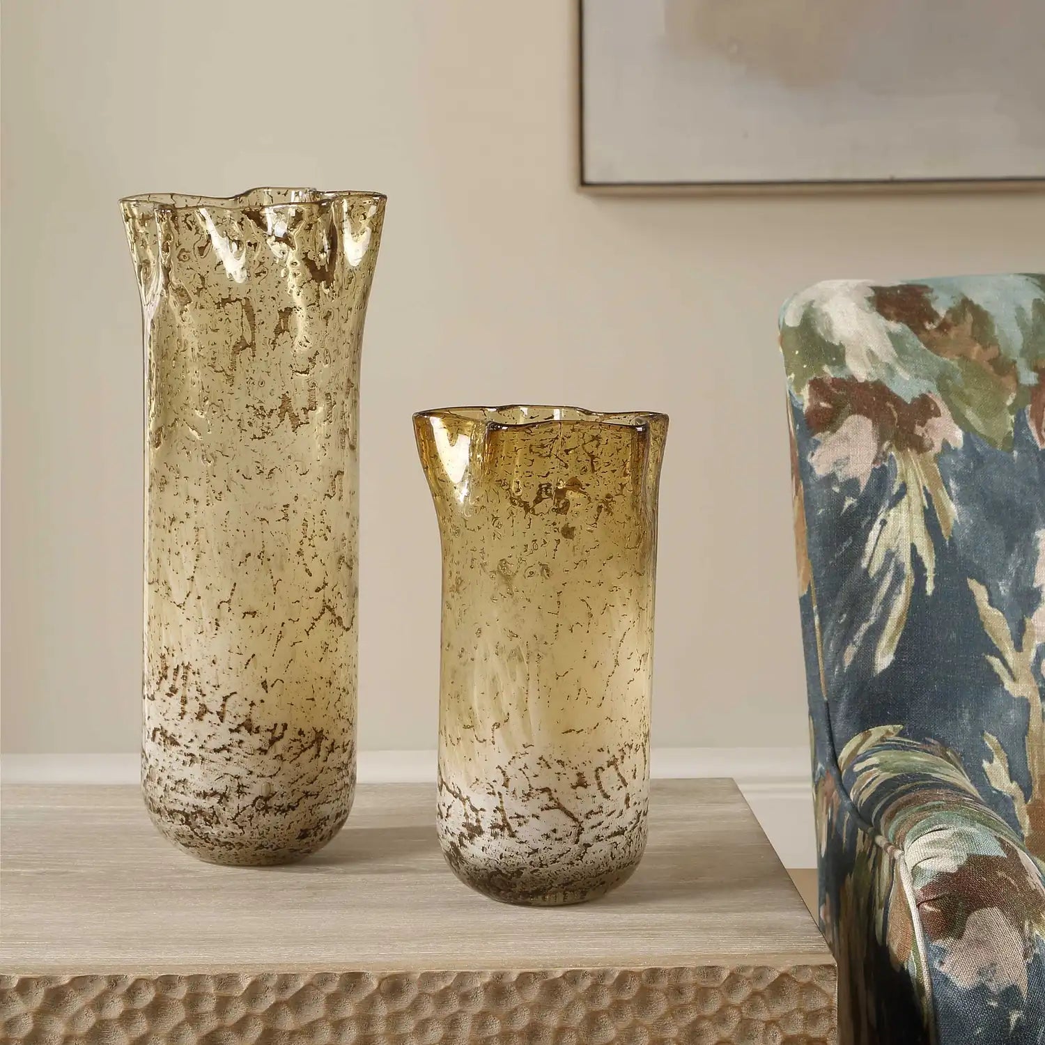 UTTERMOST RHINE SEEDED VASES - Decorative Accents