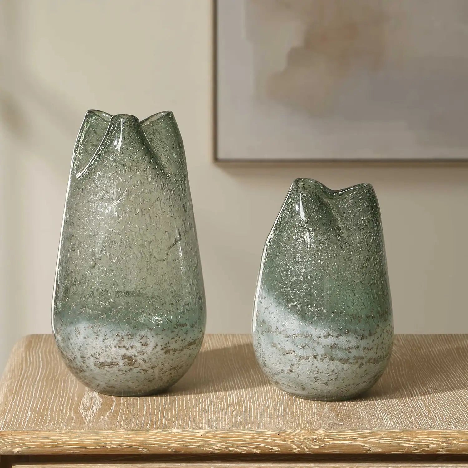 UTTERMOST CHIANTI SEEDED VASES - Decorative Accents