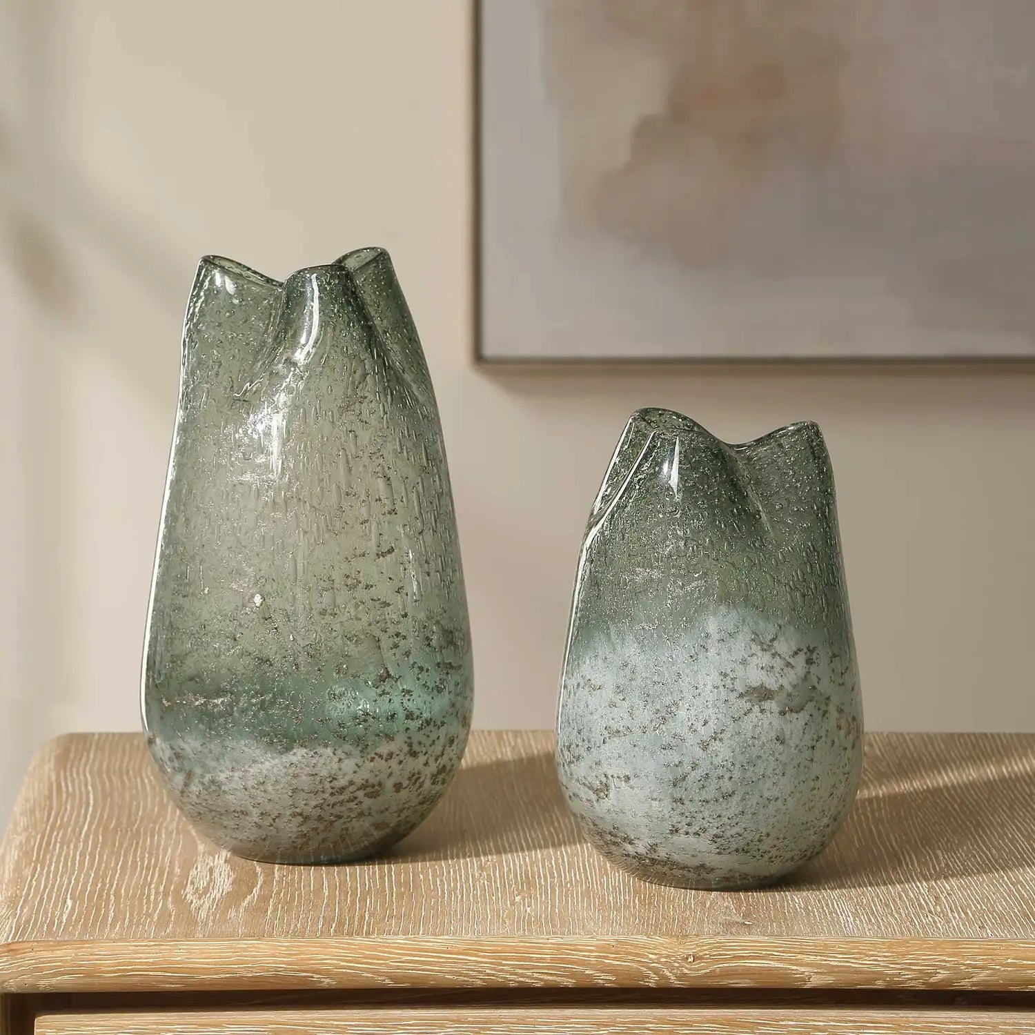 UTTERMOST CHIANTI SEEDED VASES - Decorative Accents