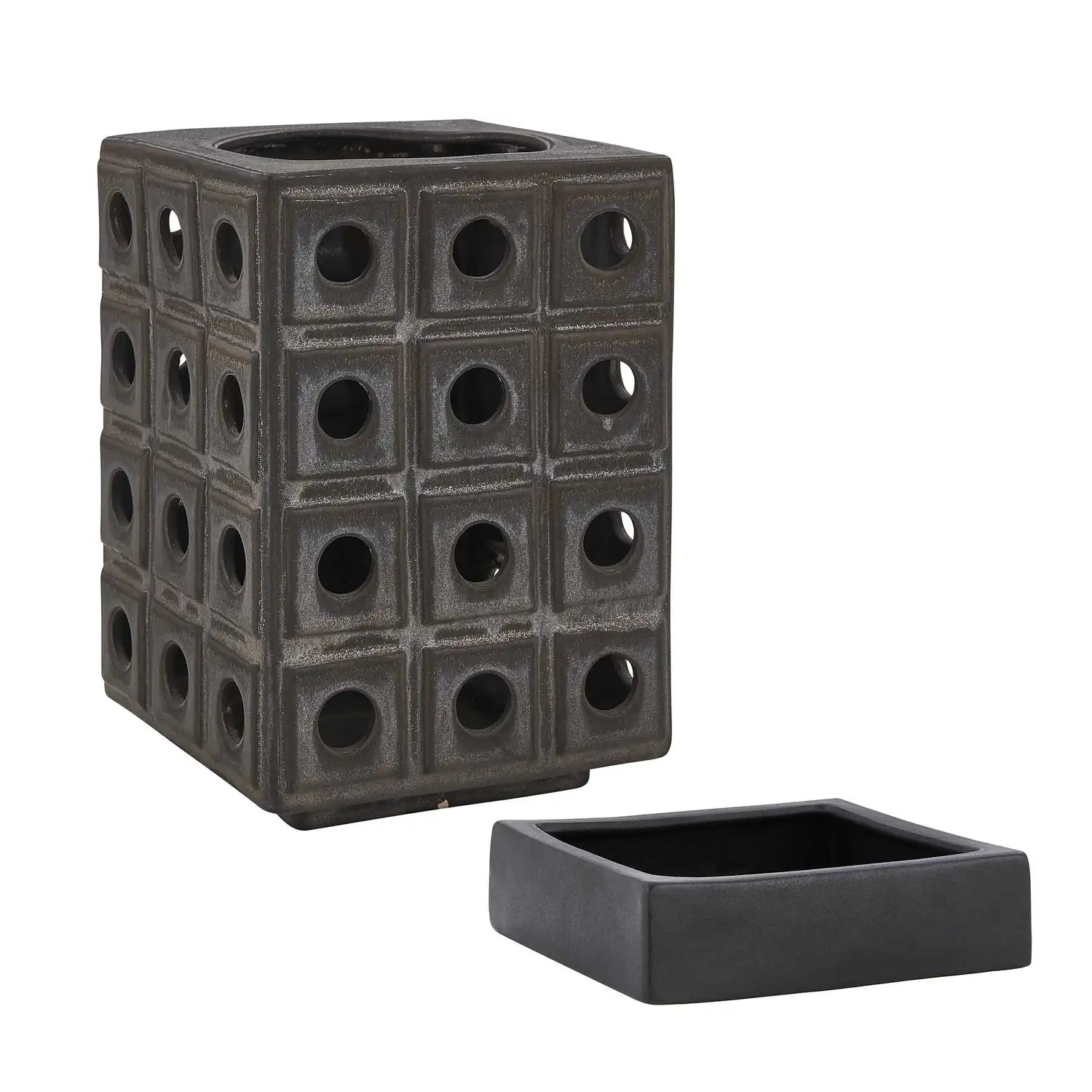 UTTERMOST LATTICE INDOOR-OUTDOOR LANTERN CANDLEHOLDER - Decorative Accents