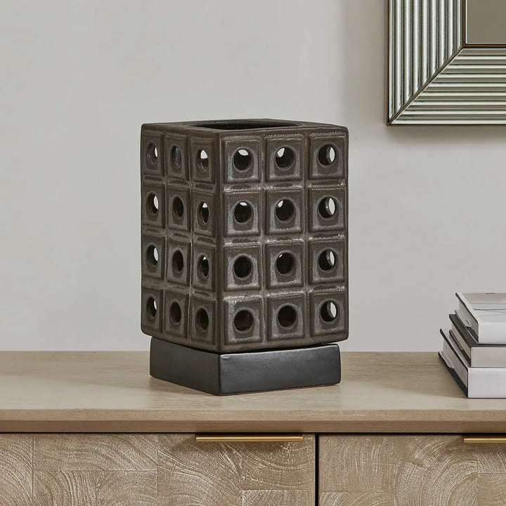 UTTERMOST LATTICE INDOOR-OUTDOOR LANTERN CANDLEHOLDER - Decorative Accents