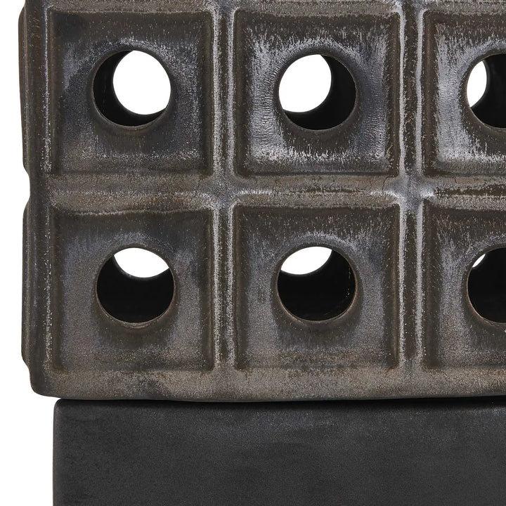 UTTERMOST Lattice Indoor-Outdoor Lantern Candleholder - Decorative Accents