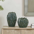 UTTERMOST VERIDIAN RIDGE INDOOR-OUTDOOR VASES - Decorative Accents