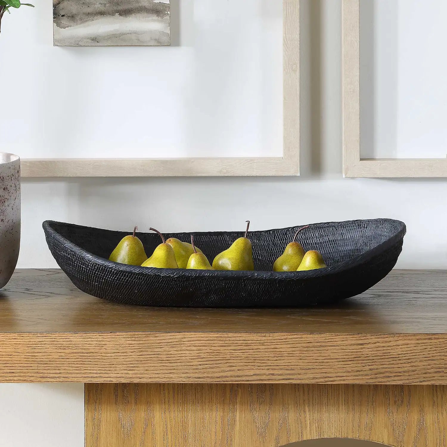 UTTERMOST EMBER WEAVE INDOOR-OUTDOOR OBLONG BOWL - Decorative Accents