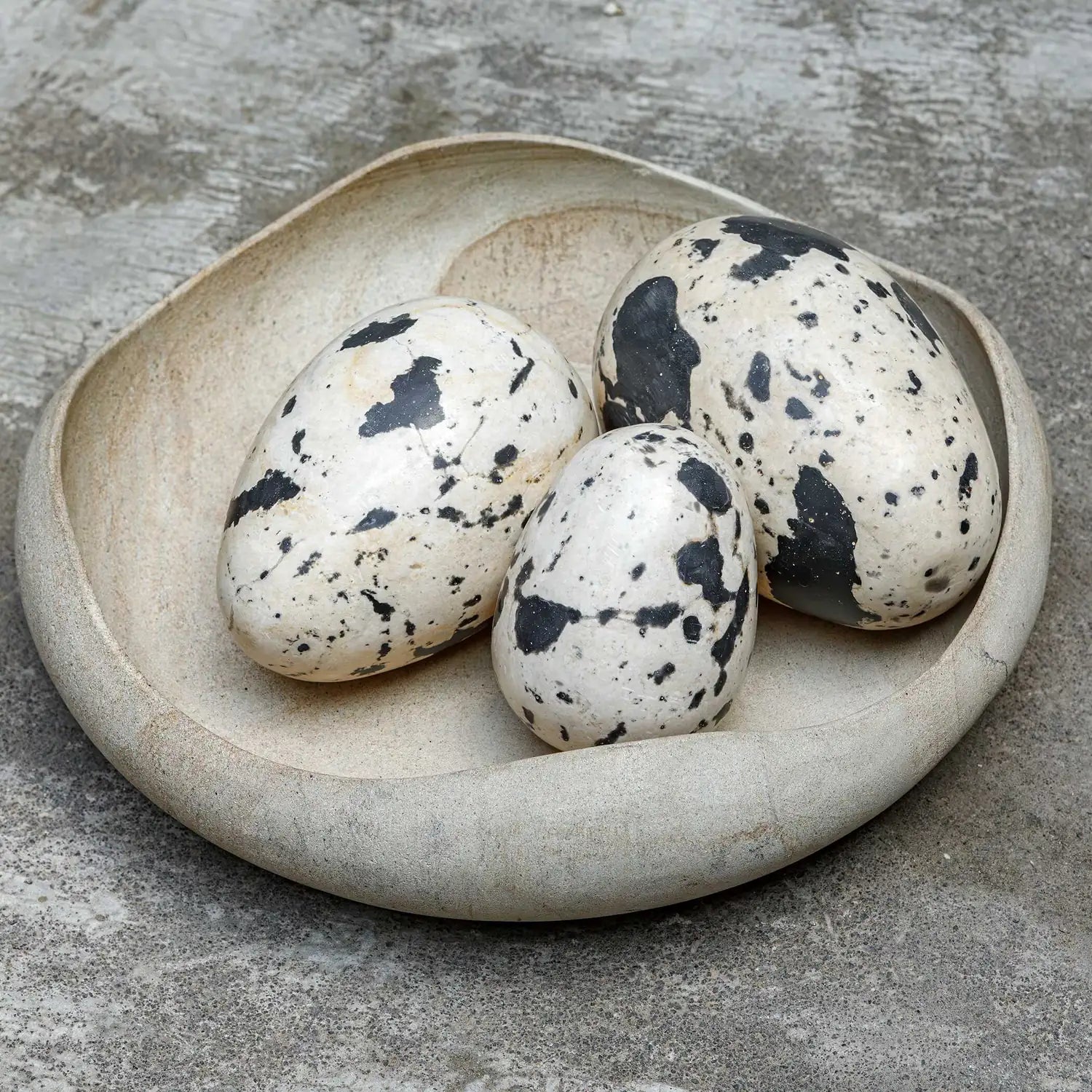 UTTERMOST Nest Trio Indoor-Outdoor Eggs Set Of 3 - Decorative Accents