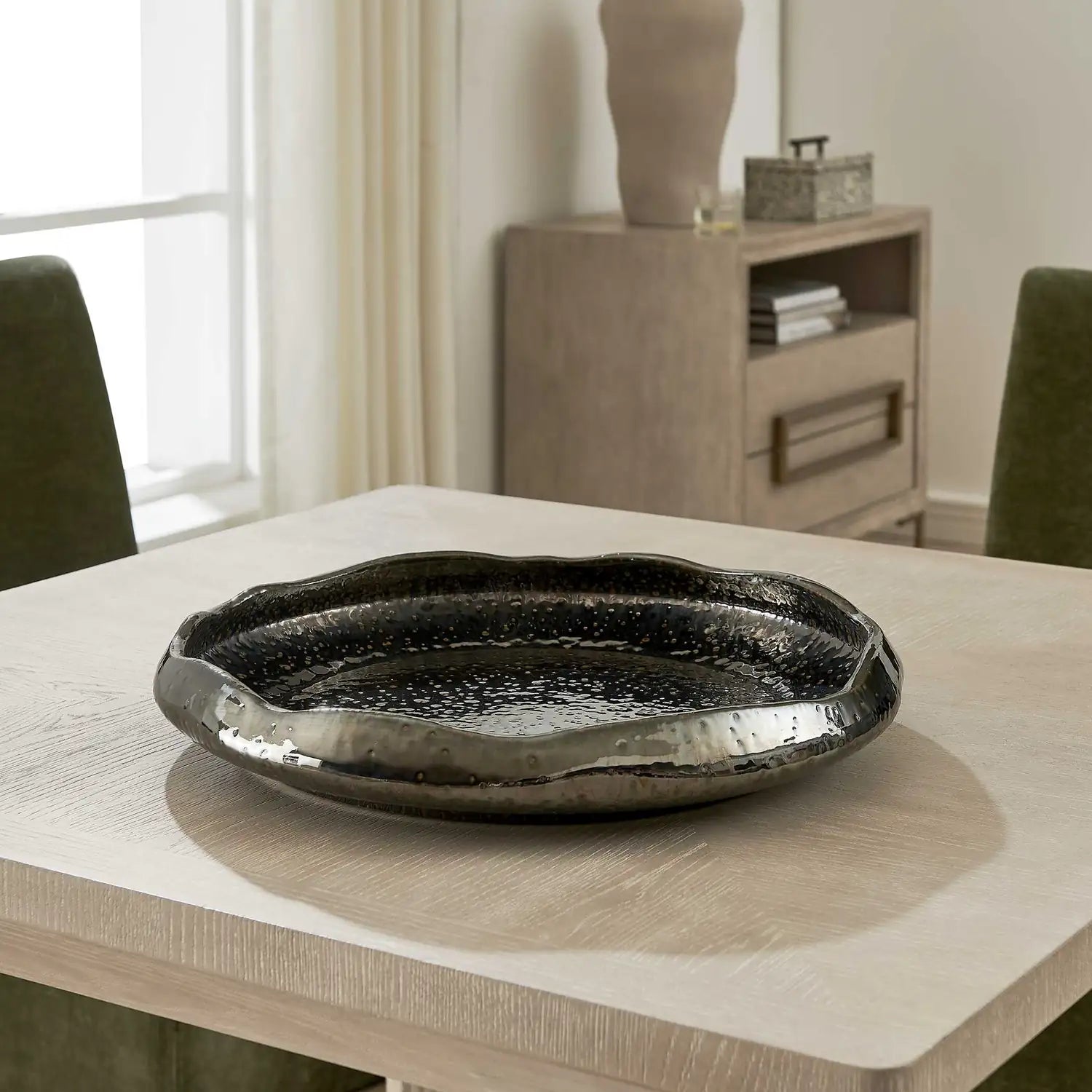 UTTERMOST Stardust Ripple Indoor-Outdoor Bowl - Decorative Accents