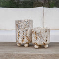 UTTERMOST Indoor-Outdoor Quarried Candleholders S/2 - Decorative Accents