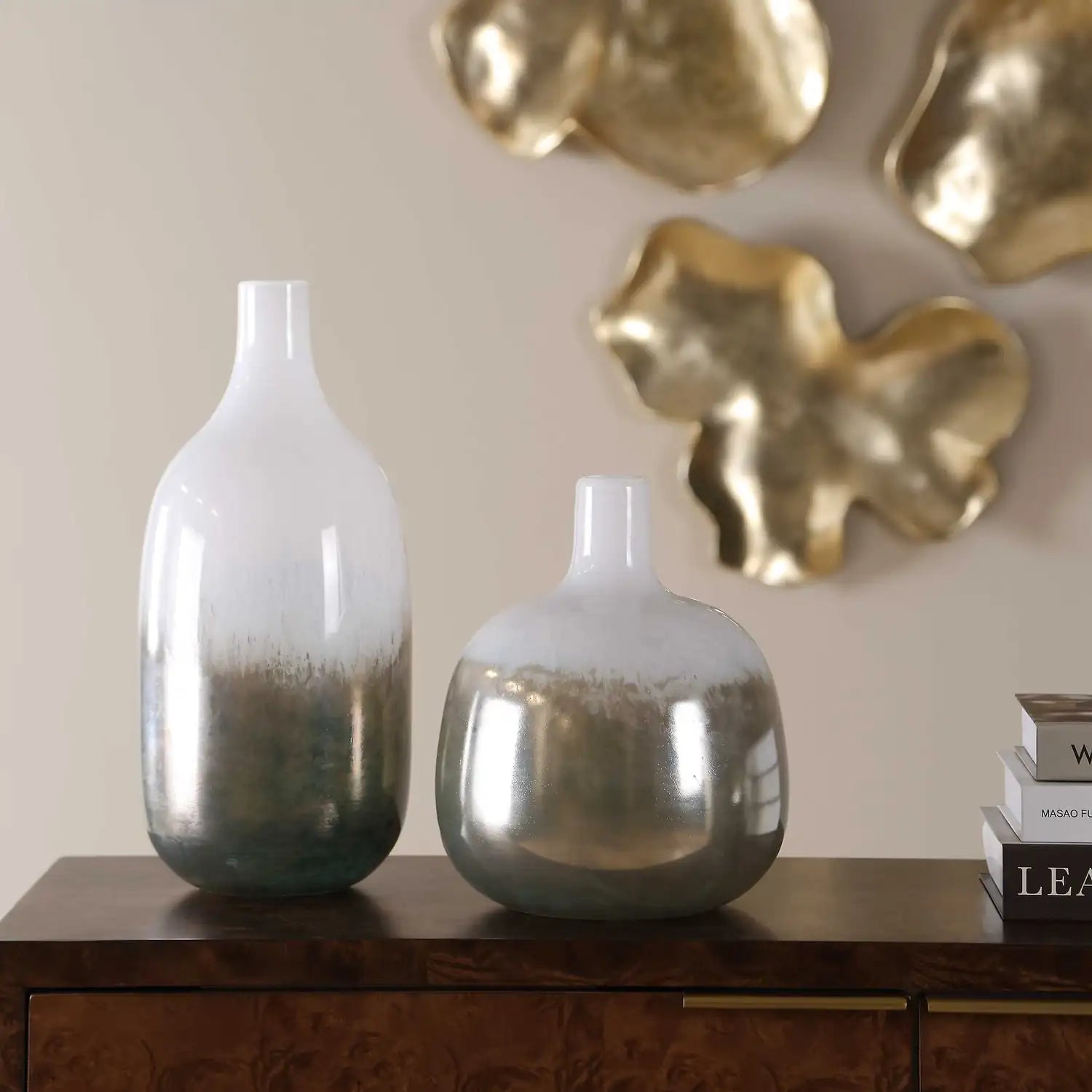 UTTERMOST Cardoni Smoke Vases S/2 - Decorative Accents