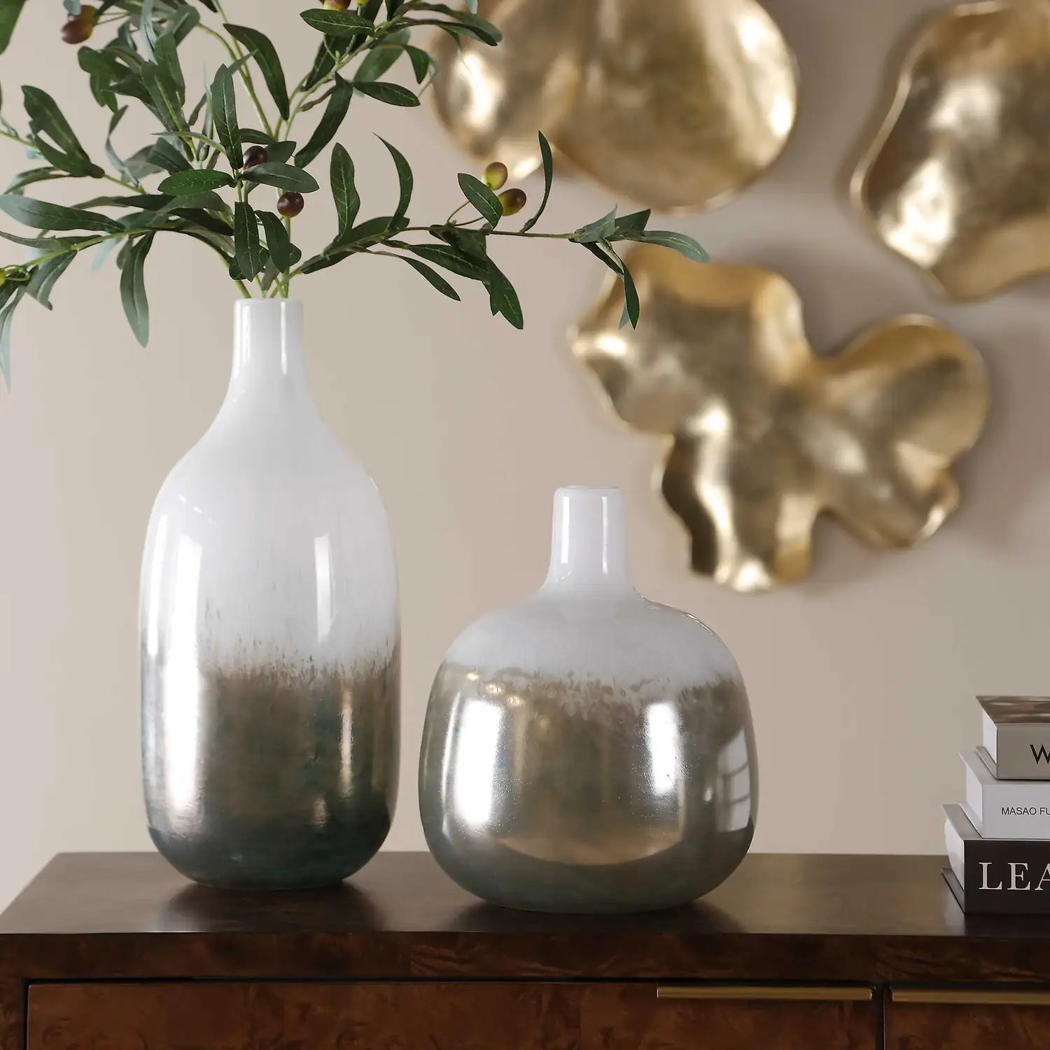 UTTERMOST Cardoni Smoke Vases S/2 - Decorative Accents