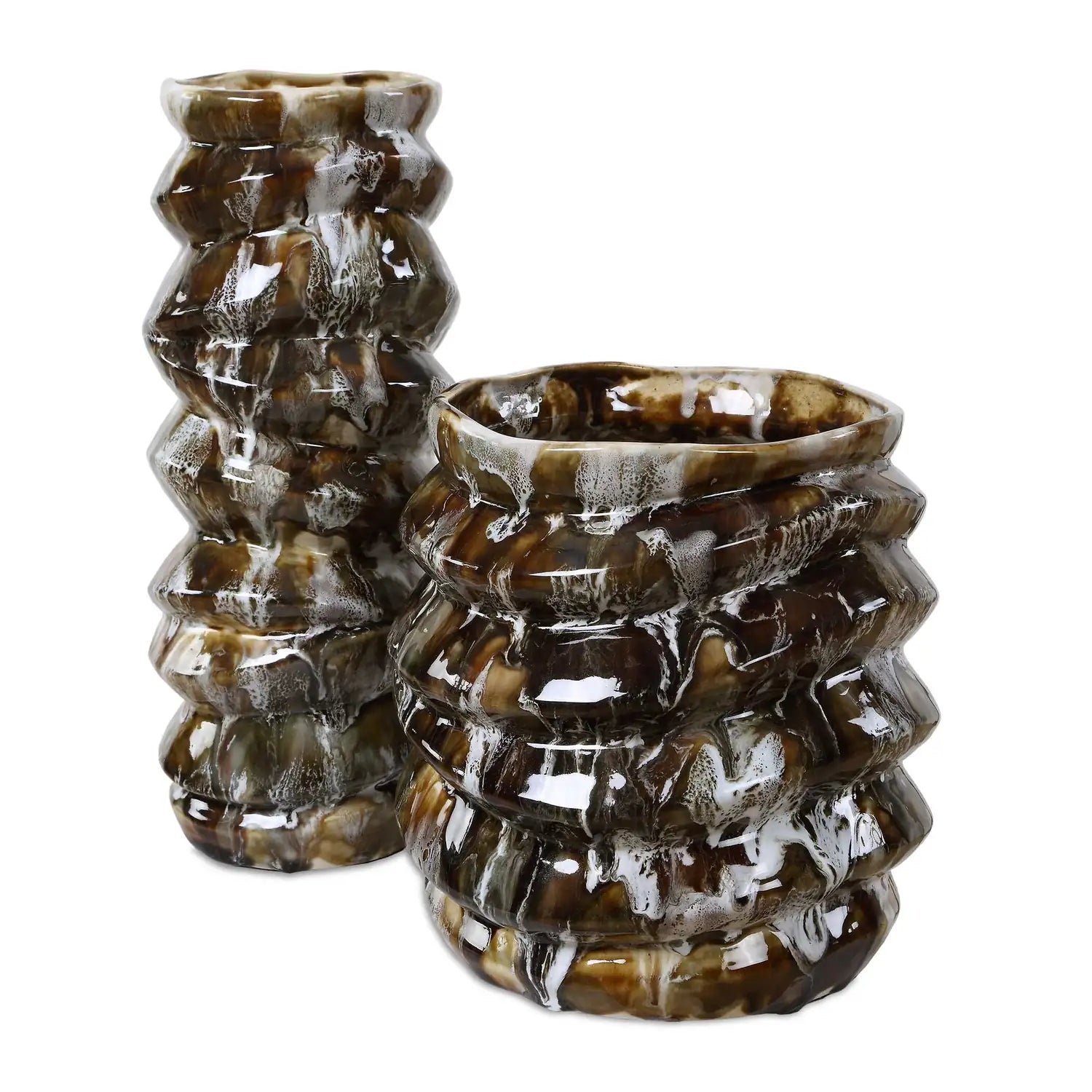 UTTERMOST Cuoco Glazed Vases S/2 - Decorative Accents