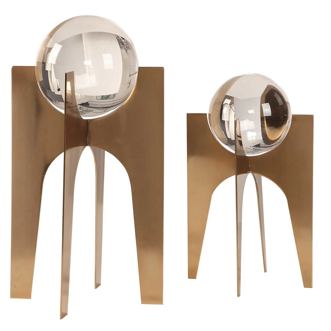 UTTERMOST Ellianna Crystal Spheres Set Of 2 - Decorative Accents