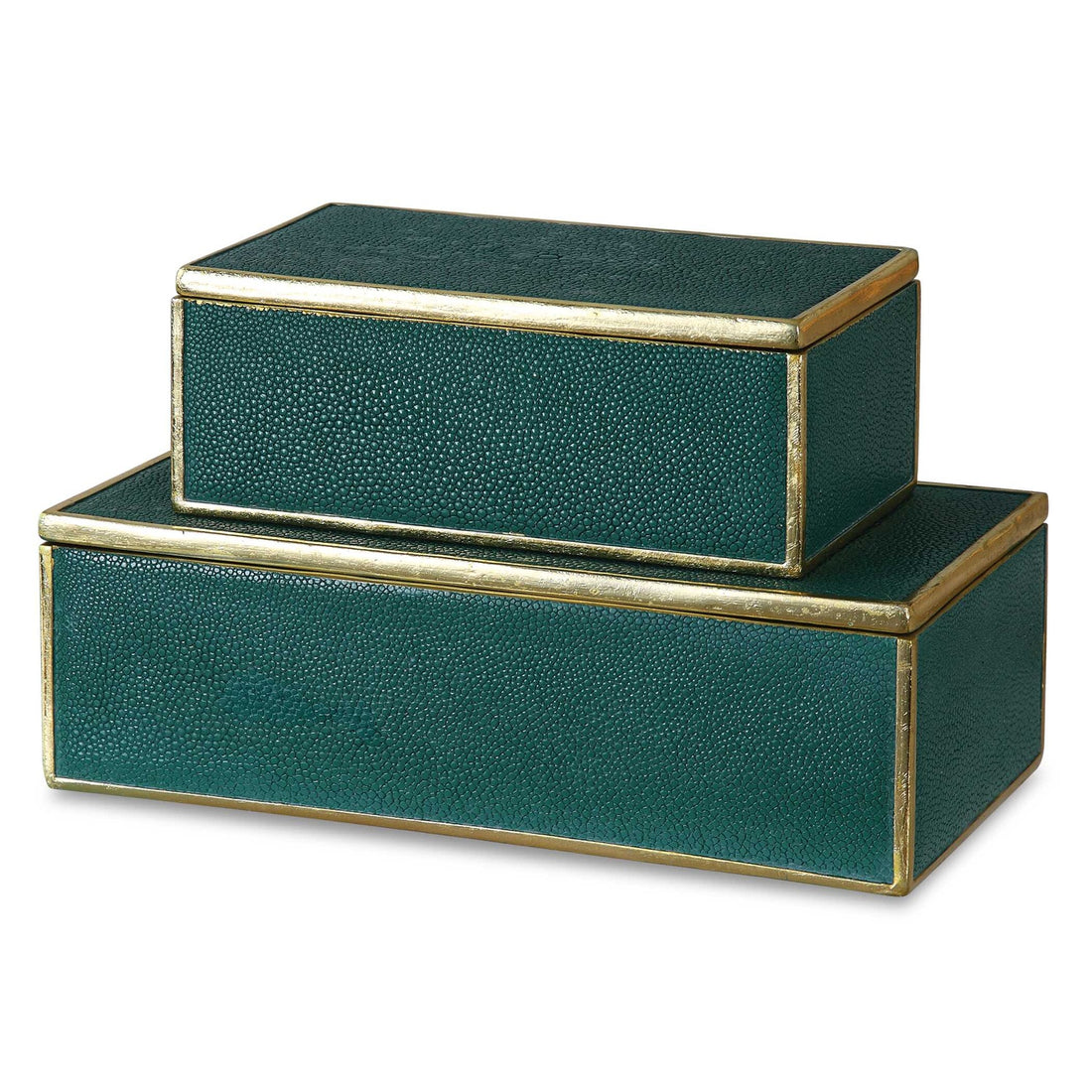 UTTERMOST KARIS EMERALD BOXES - Decorative Accents