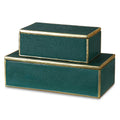 UTTERMOST KARIS EMERALD BOXES - Decorative Accents