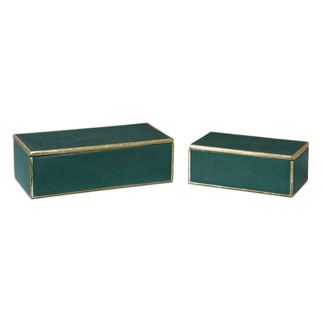 UTTERMOST Karis Emerald Boxes Set Of 2 - Decorative Accents