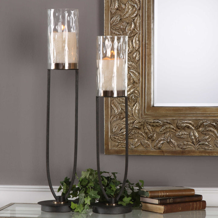 UTTERMOST DURGA WORK CANDLEHOLDERS - Decorative Accents