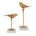 UTTERMOST Passerines Bird Sculptures Set Of 2 - Decorative Accents