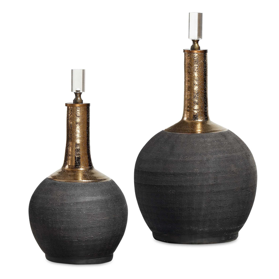 UTTERMOST Arnav Matte Bottles Set Of 2 - Decorative Accents