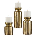 UTTERMOST Amina Candleholders Set Of 3 - Decorative Accents