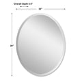 UTTERMOST Frameless Vanity Oval Mirror - Mirrors