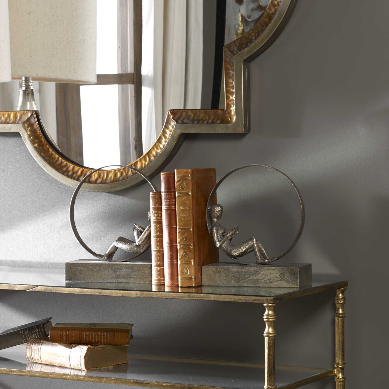 UTTERMOST Lounging Reader Bookends Set Of 2 - Decorative Accents