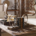 UTTERMOST LOUNGING READER ANTIQUE BOOKENDS - Decorative Accents