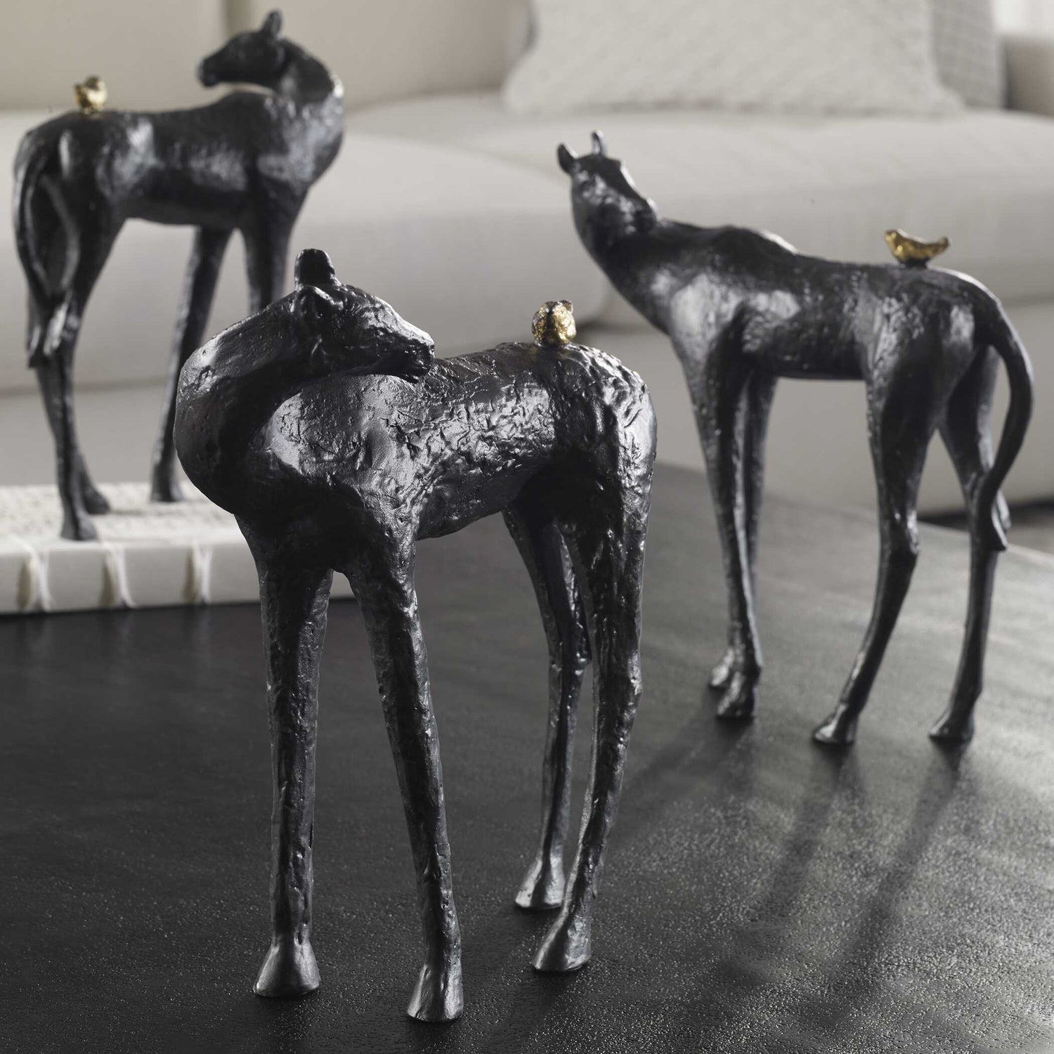 UTTERMOST Hello Friend Horse Sculpture - Decorative Accents