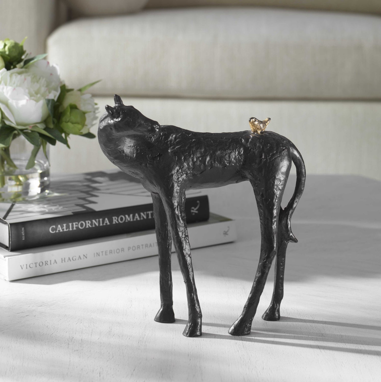 UTTERMOST HELLO FRIEND HORSE SCULPTURE - Decorative Accents