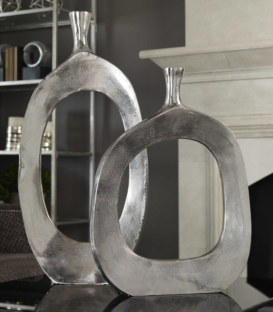 UTTERMOST CIERRA ALUMINUM VASES - Decorative Accents