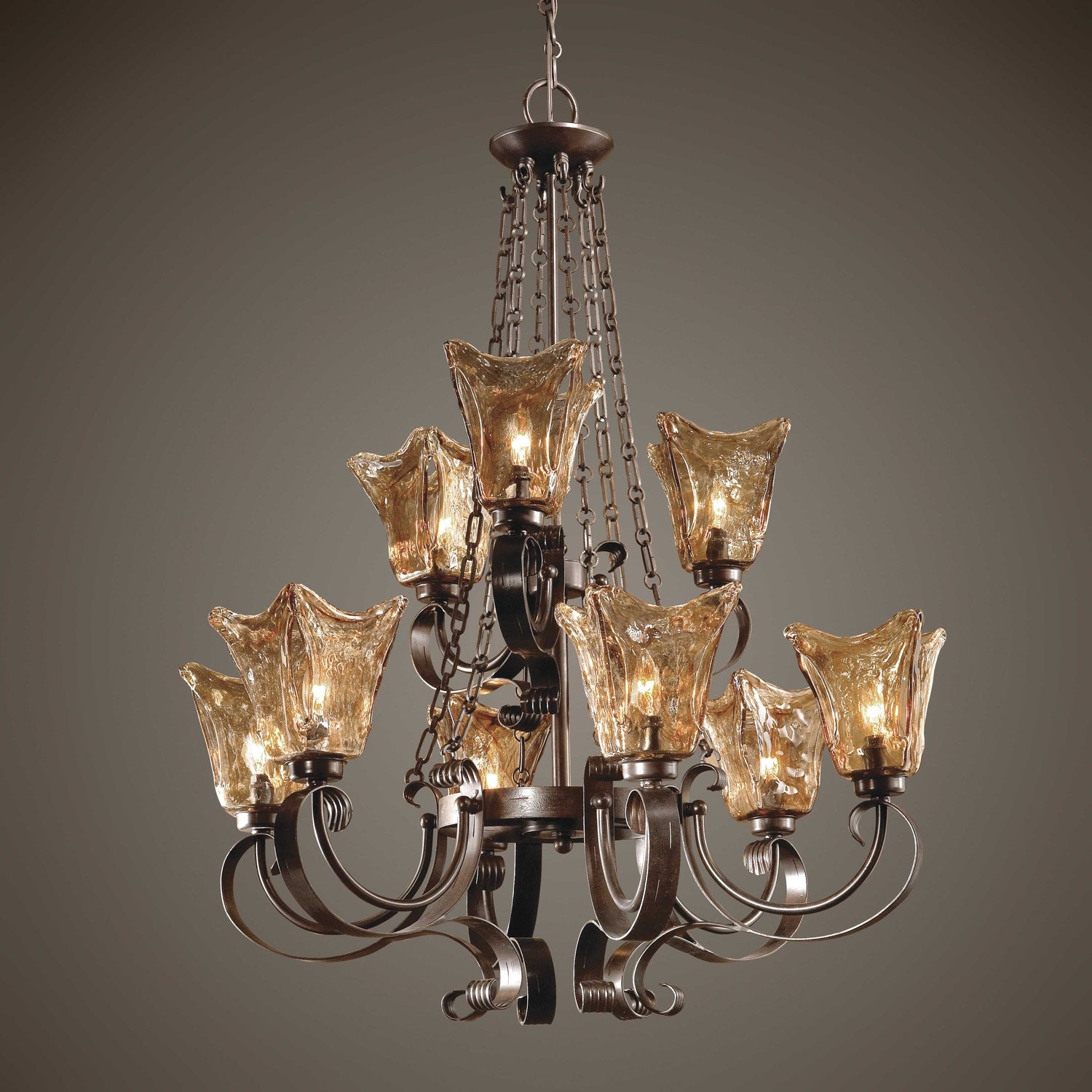 UTTERMOST, VETRAIO OIL RUBBED CHANDELIER, CHANDELIER LIGHT