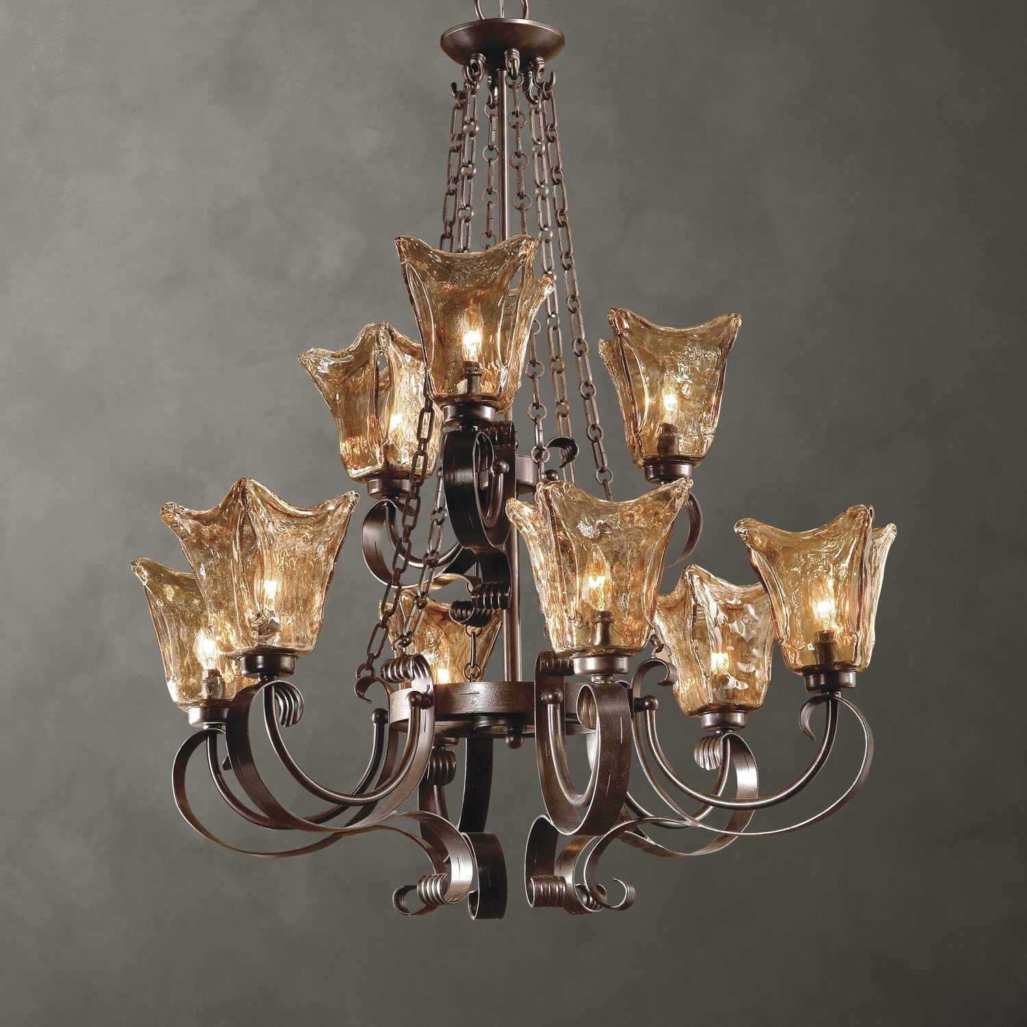 UTTERMOST, Vetraio Oil Rubbed Chandelier, CHANDELIER LIGHT
