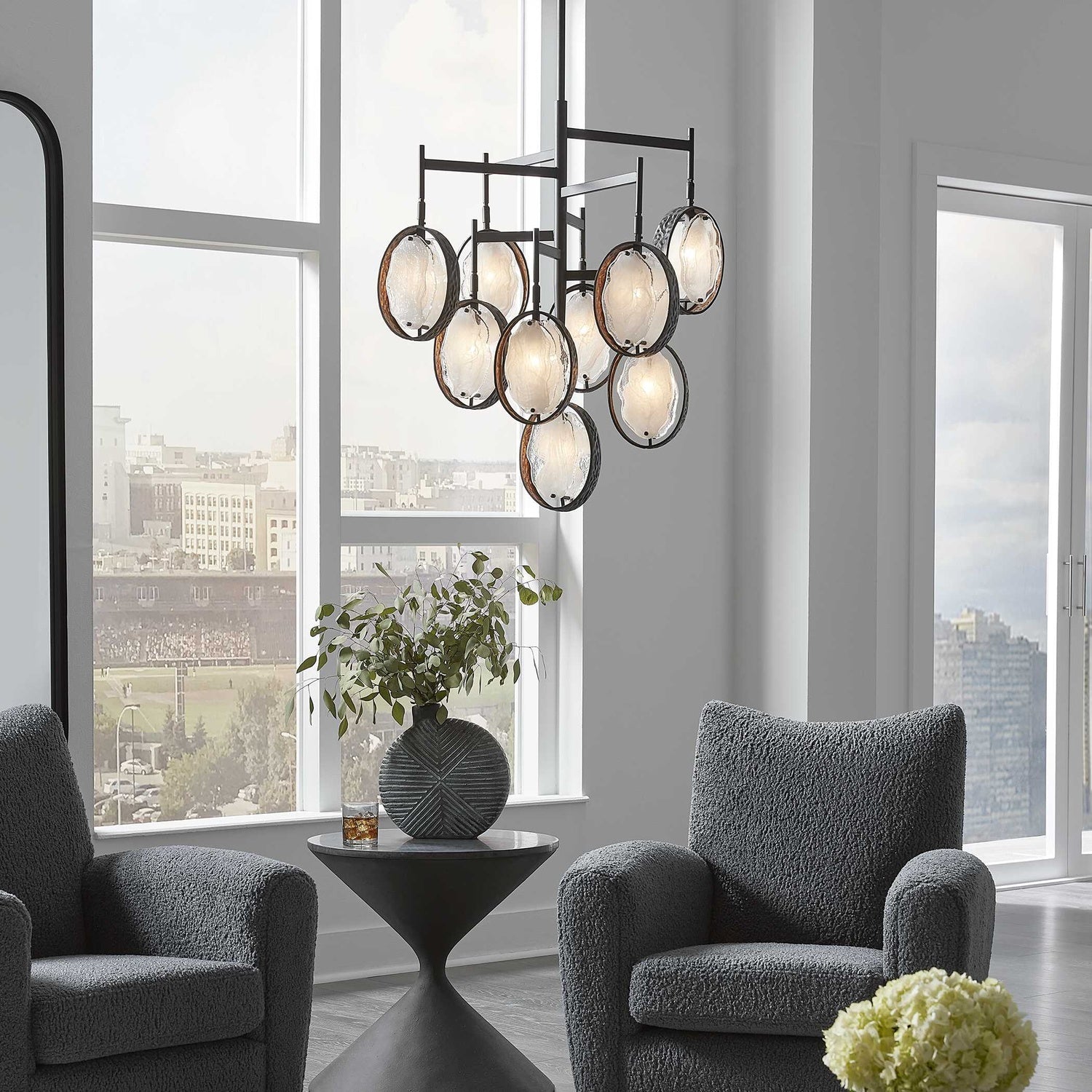 UTTERMOST, MAXIN CHANDELIER, CHANDELIER LIGHT