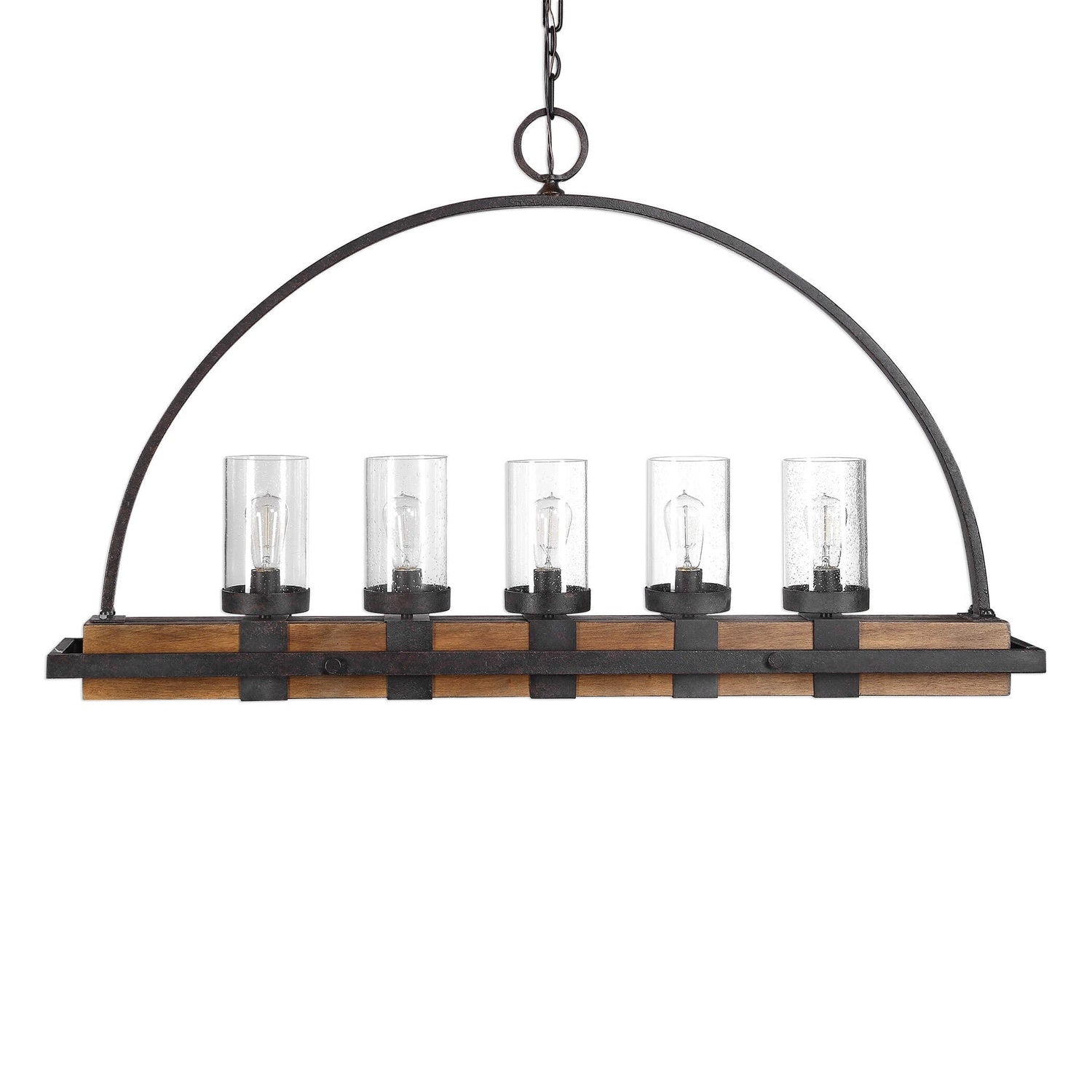 UTTERMOST, Atwood Rustic Linear Chandelier, CHANDELIER LIGHT