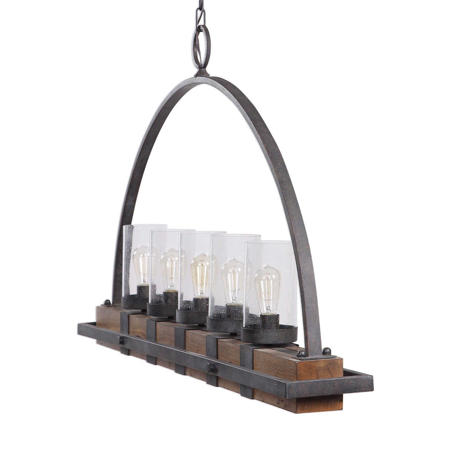 UTTERMOST, Atwood Rustic Linear Chandelier, CHANDELIER LIGHT