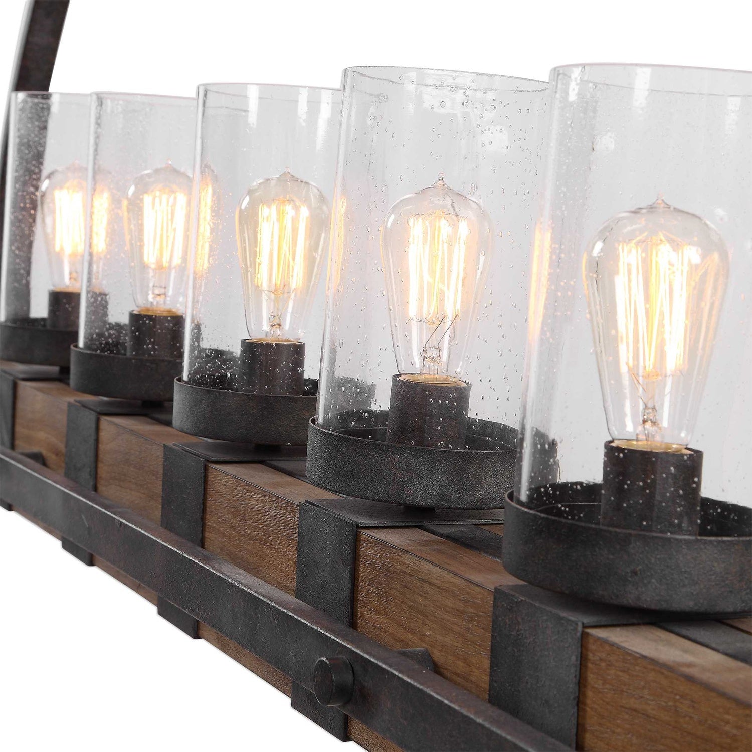 UTTERMOST, Atwood Rustic Linear Chandelier, CHANDELIER LIGHT