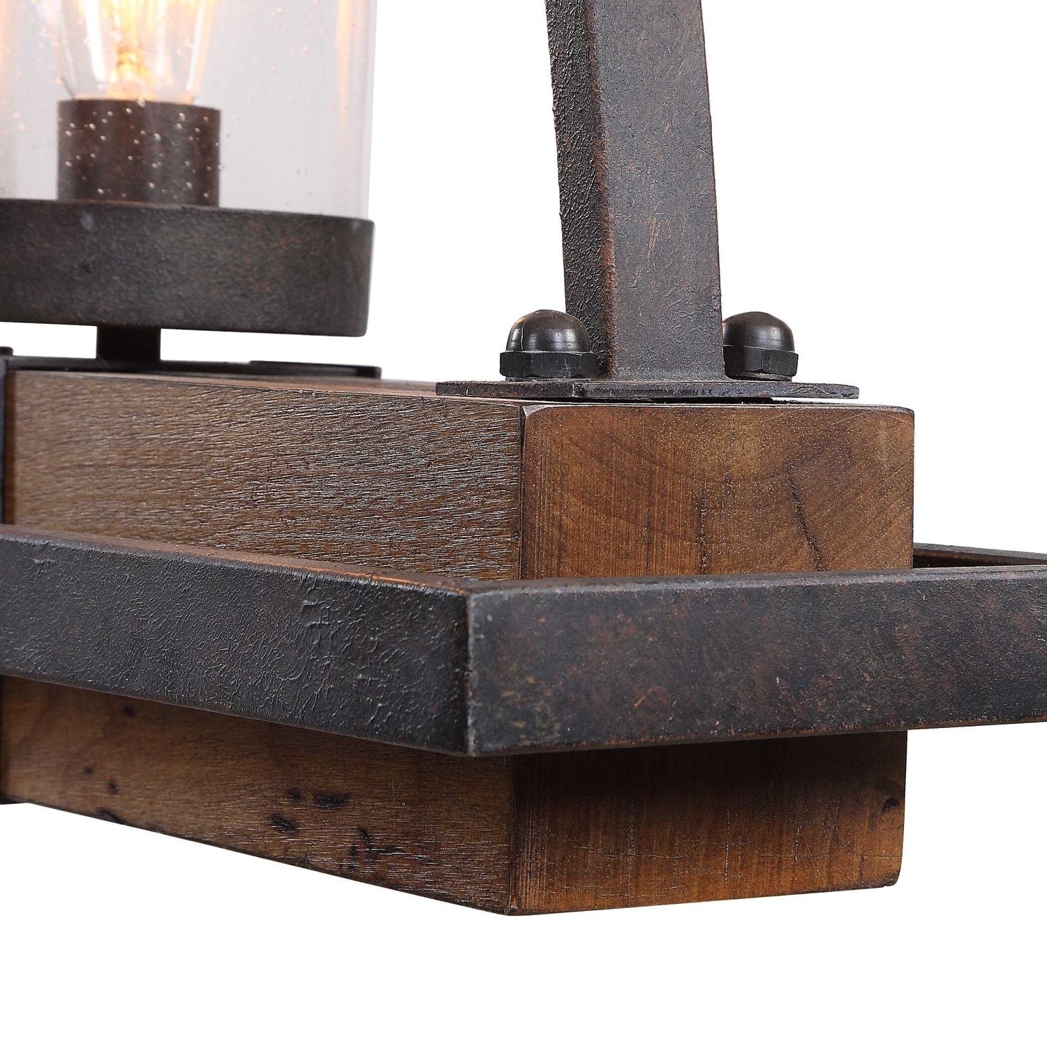 UTTERMOST, Atwood Rustic Linear Chandelier, CHANDELIER LIGHT