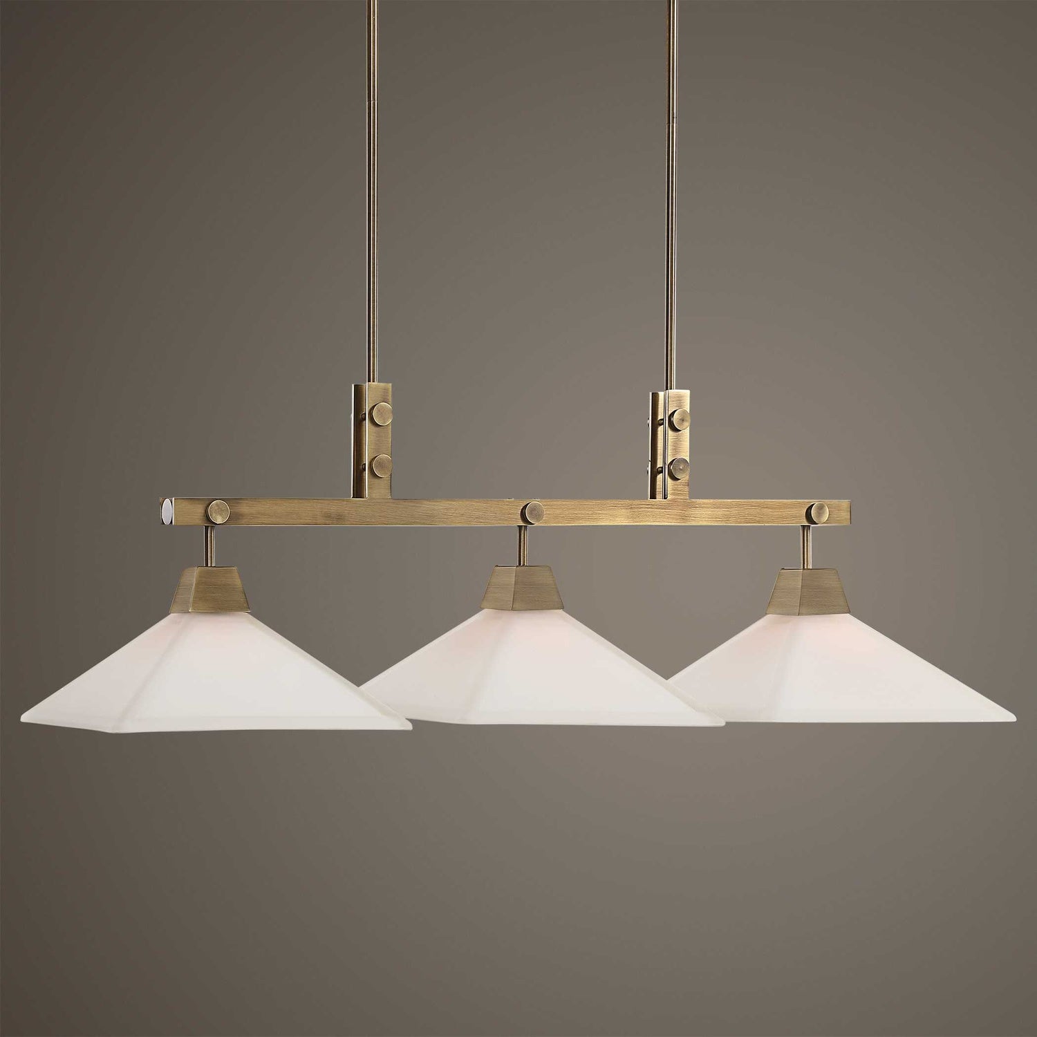 UTTERMOST, Brookdale Industrial Linear Chandelier, CHANDELIER LIGHT