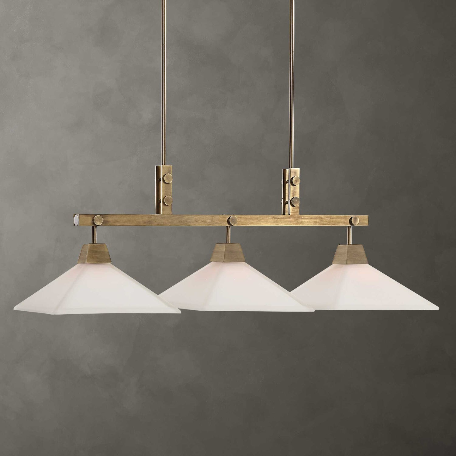 UTTERMOST, BROOKDALE INDUSTRIAL LINEAR CHANDELIER, CHANDELIER LIGHT