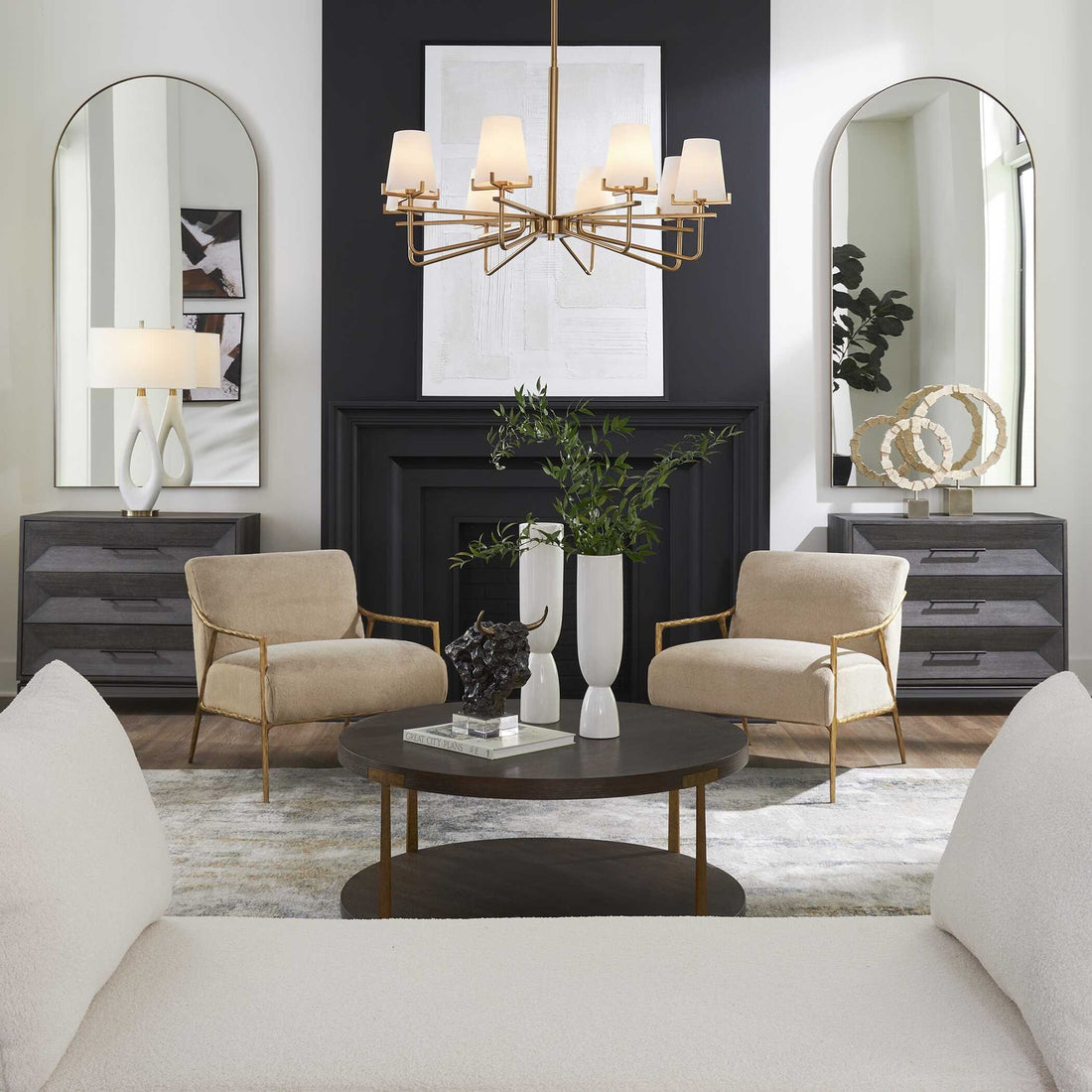UTTERMOST, Lassen Chandelier, CHANDELIER LIGHT