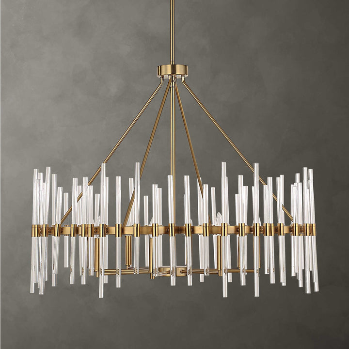 UTTERMOST, CRYSTAL STICK CHANDELIER, CHANDELIER LIGHT