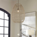 UTTERMOST, CROSS WEAVE PENDANT, PENDANT LIGHT
